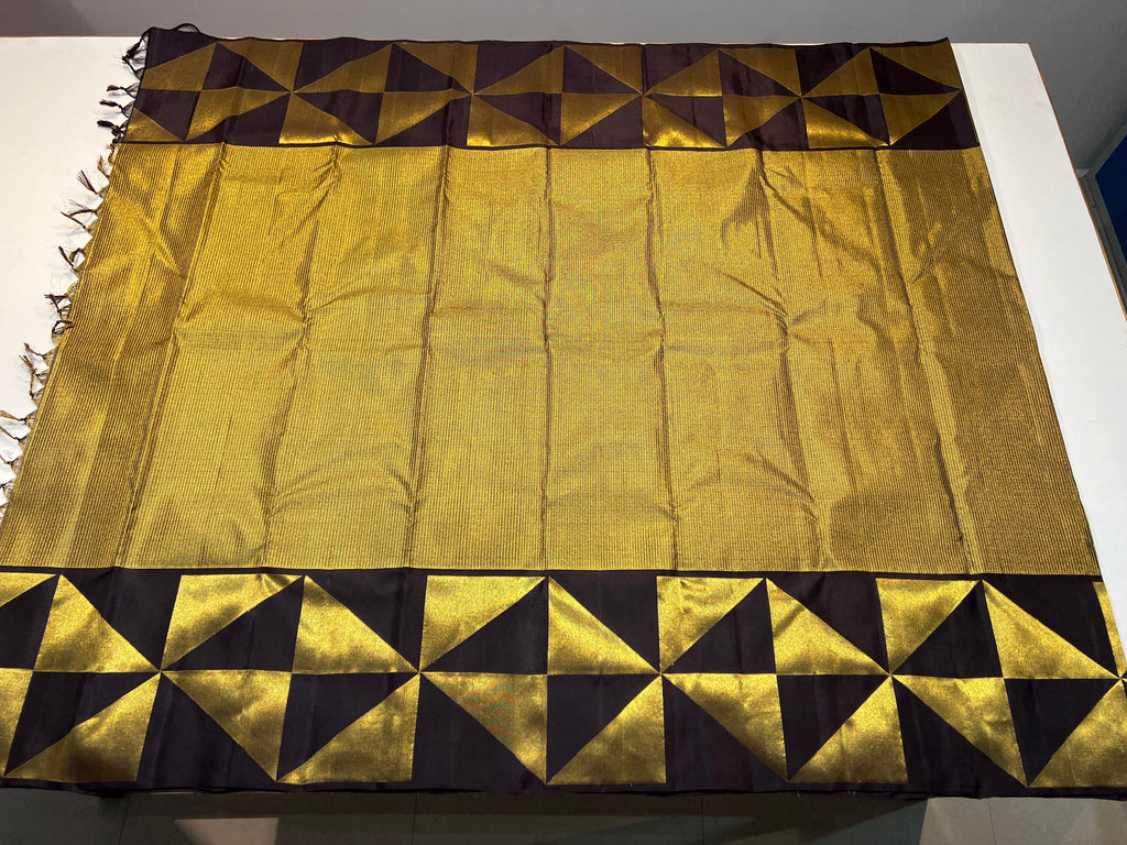Pure Kanchipuram Handloom Tissue 8Kol Silk Saree