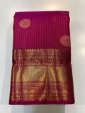 Pure Kanchipuram Handloom Vaira Oosi Silk Saree.