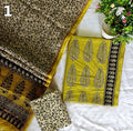 Pure Cotton Hand Block Printed Suit Set with Kota Doria Dupatta