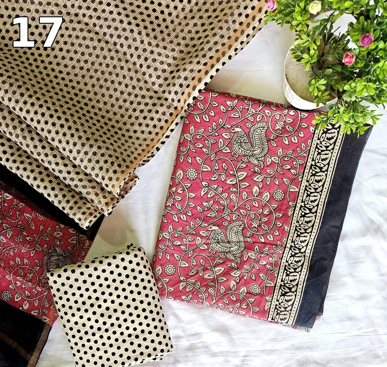 Pure Cotton Hand Block Printed Suit Set with Kota Doria Dupatta