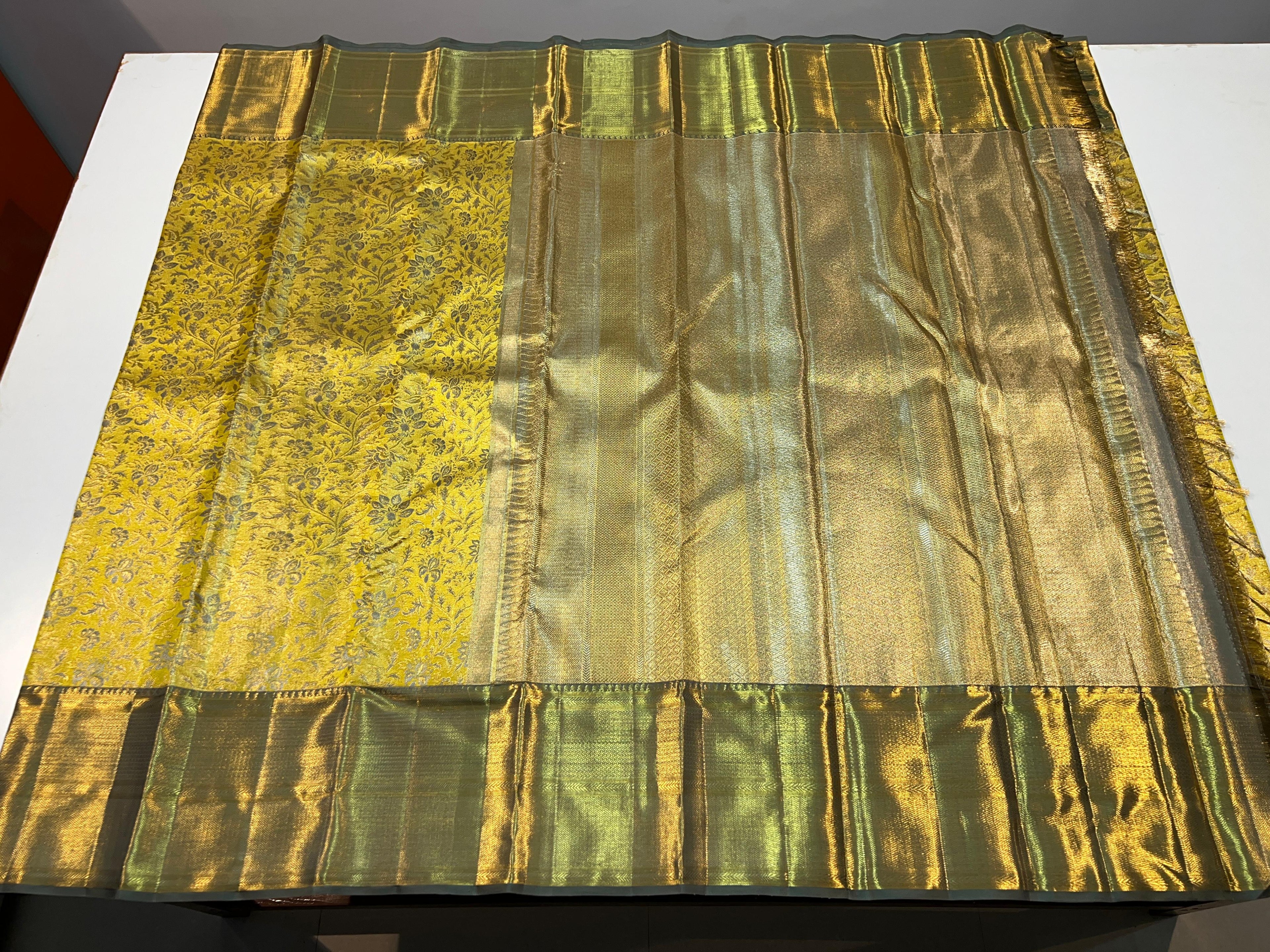 Kanchipuram Handloom Tissue Silk Saree