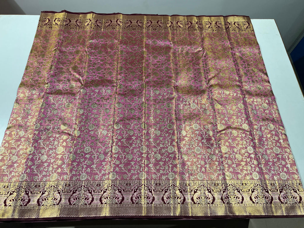 Kanchipuram Handloom Tissue Silk Saree