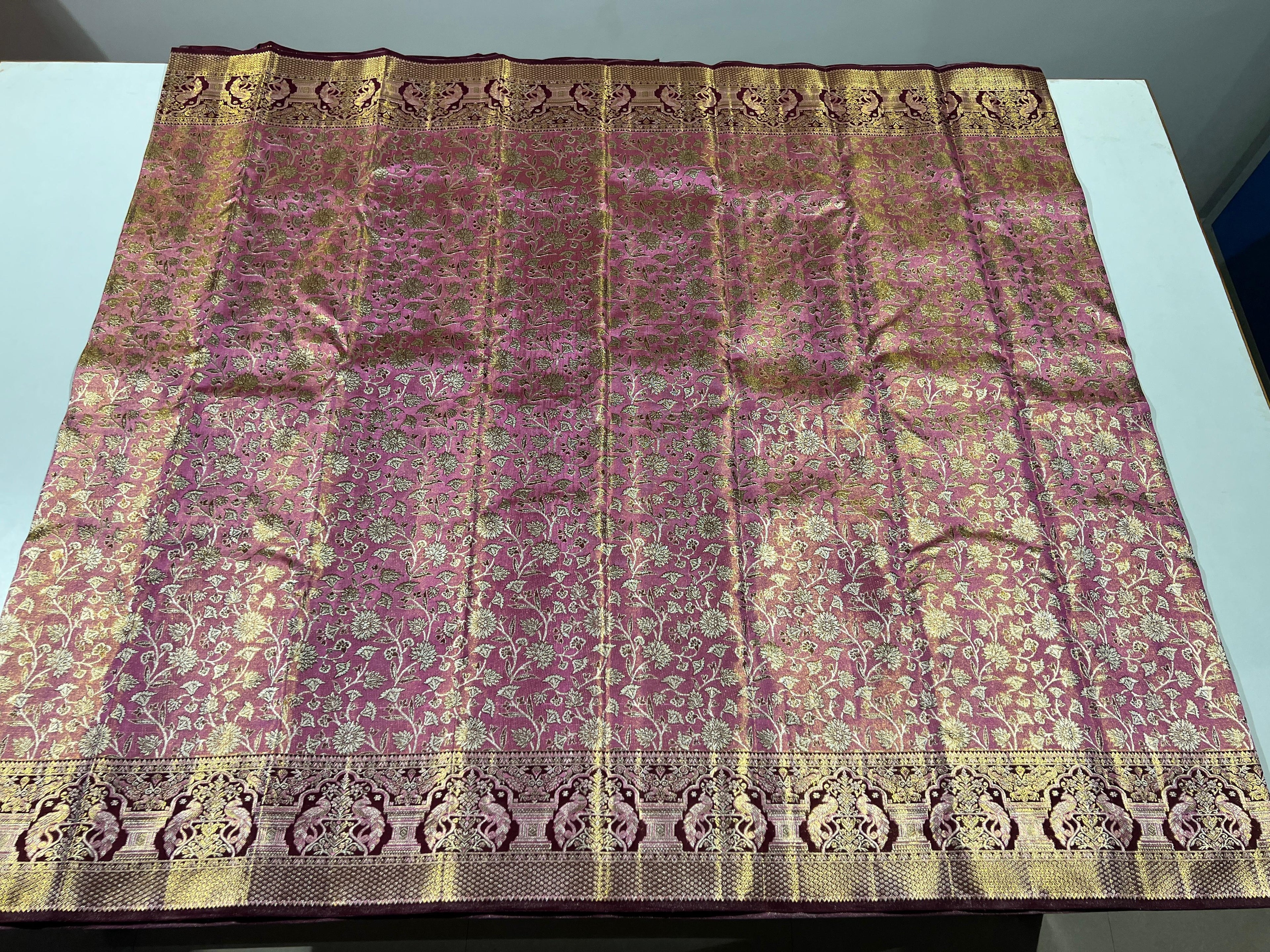 Kanchipuram Handloom Tissue Silk Saree