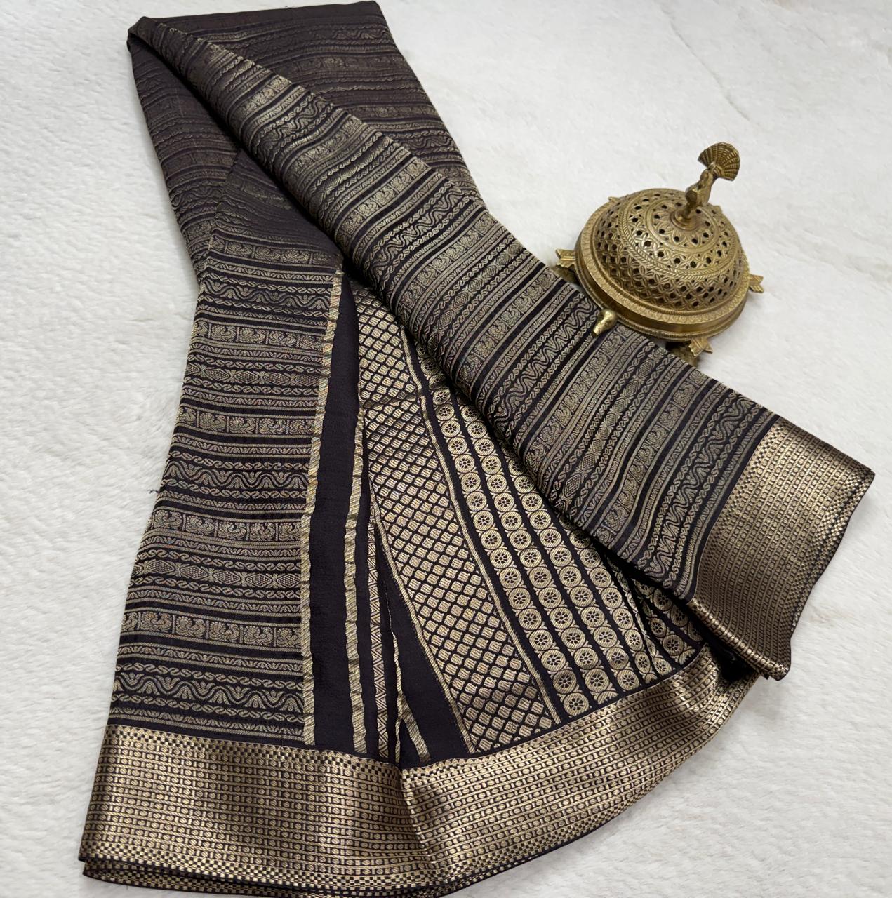 Pure Mysore Silk Brocade Saree
