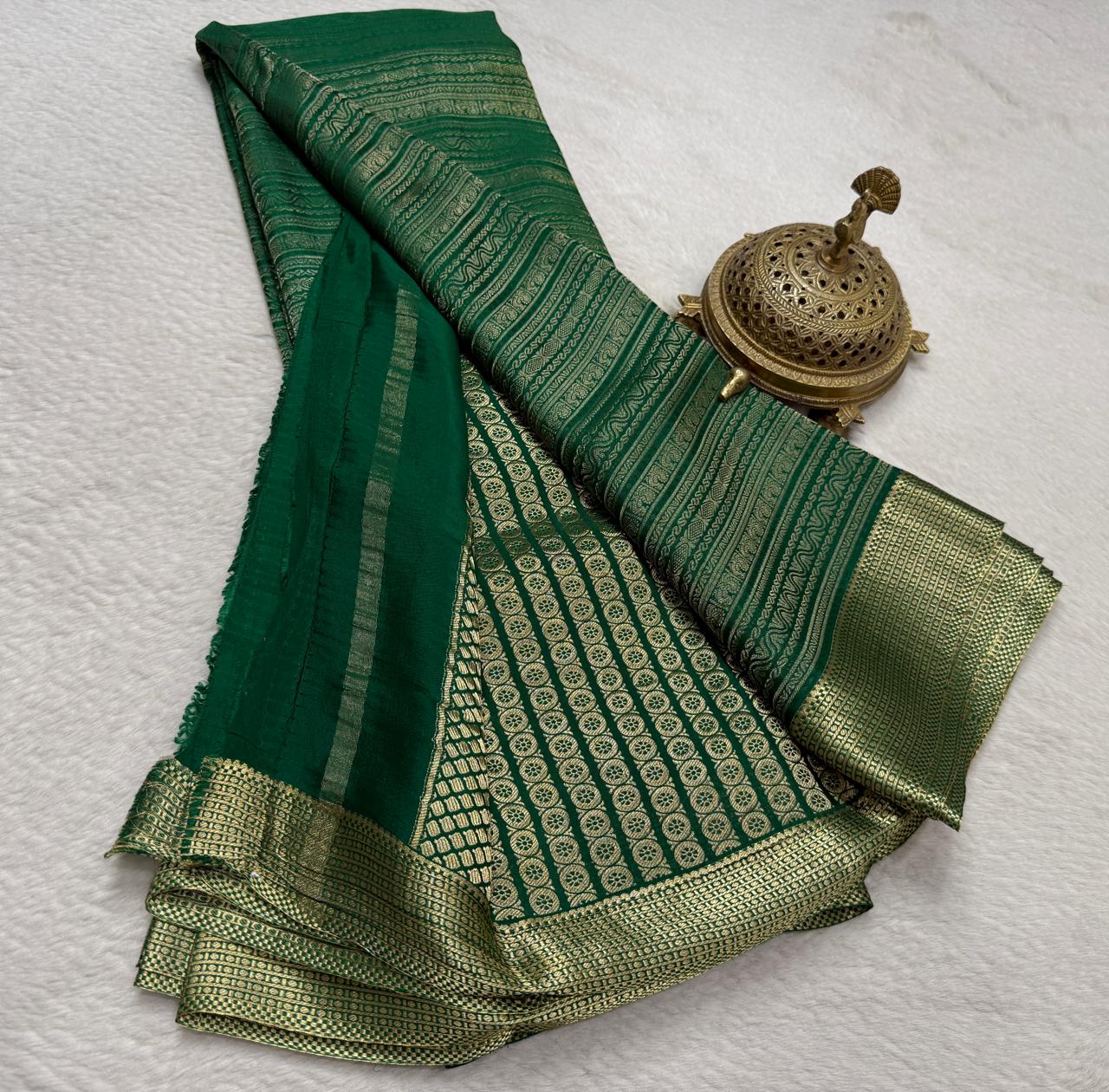 Pure Mysore Silk Brocade Saree