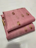 Chanderi Kataan Silk Saree | Handloom | Lightweight Drape - Silk Stories