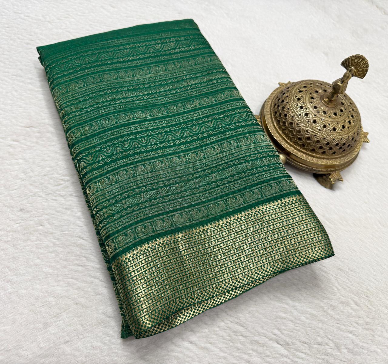 Pure Mysore Silk Brocade Saree