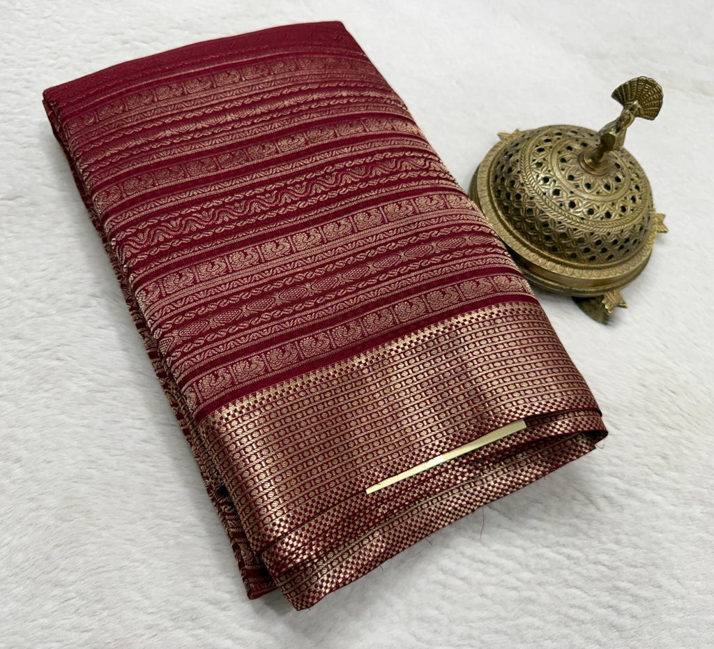 Pure Mysore Silk Brocade Saree