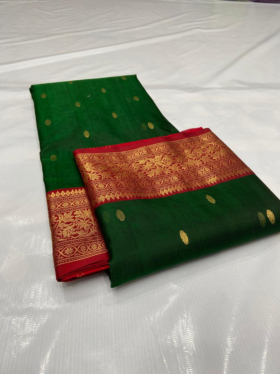 Pure Chanderi Kataan Handloom Silk Saree