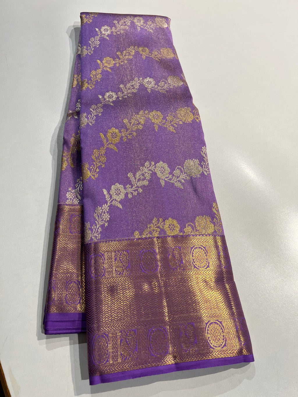 Kanchipuram Handloom Tissue Silk Saree