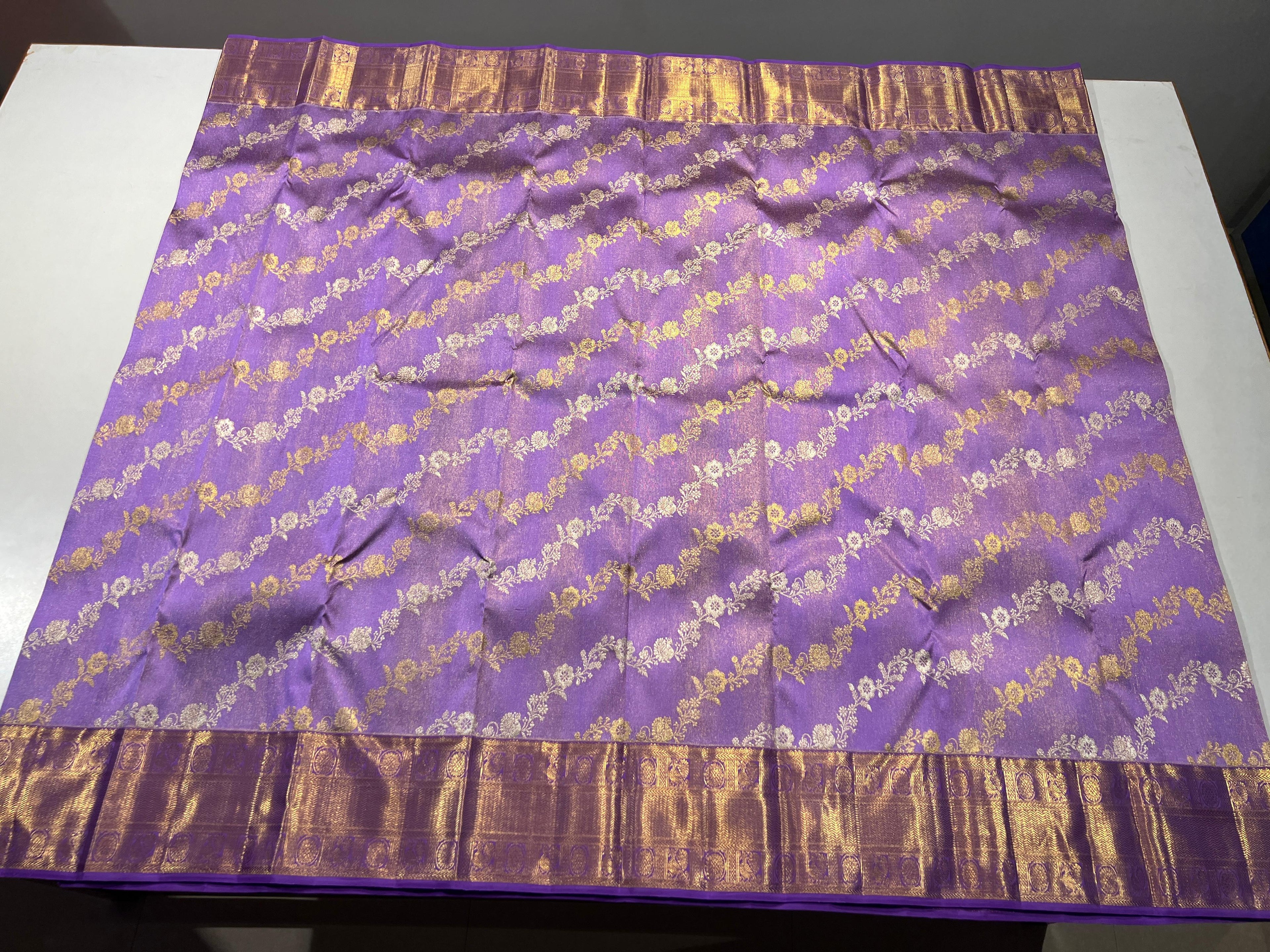 Kanchipuram Handloom Tissue Silk Saree