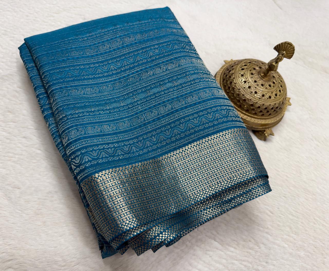 Pure Mysore Silk Brocade Saree