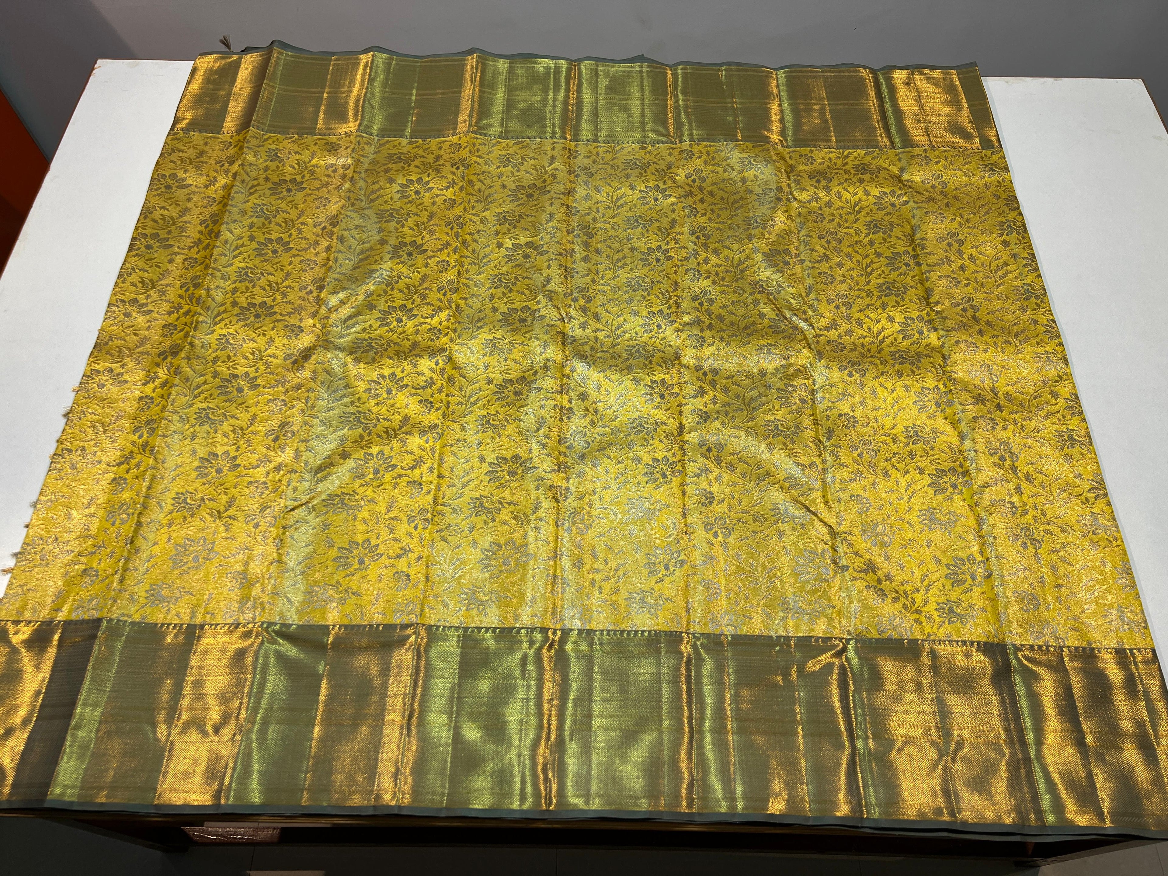 Kanchipuram Handloom Tissue Silk Saree