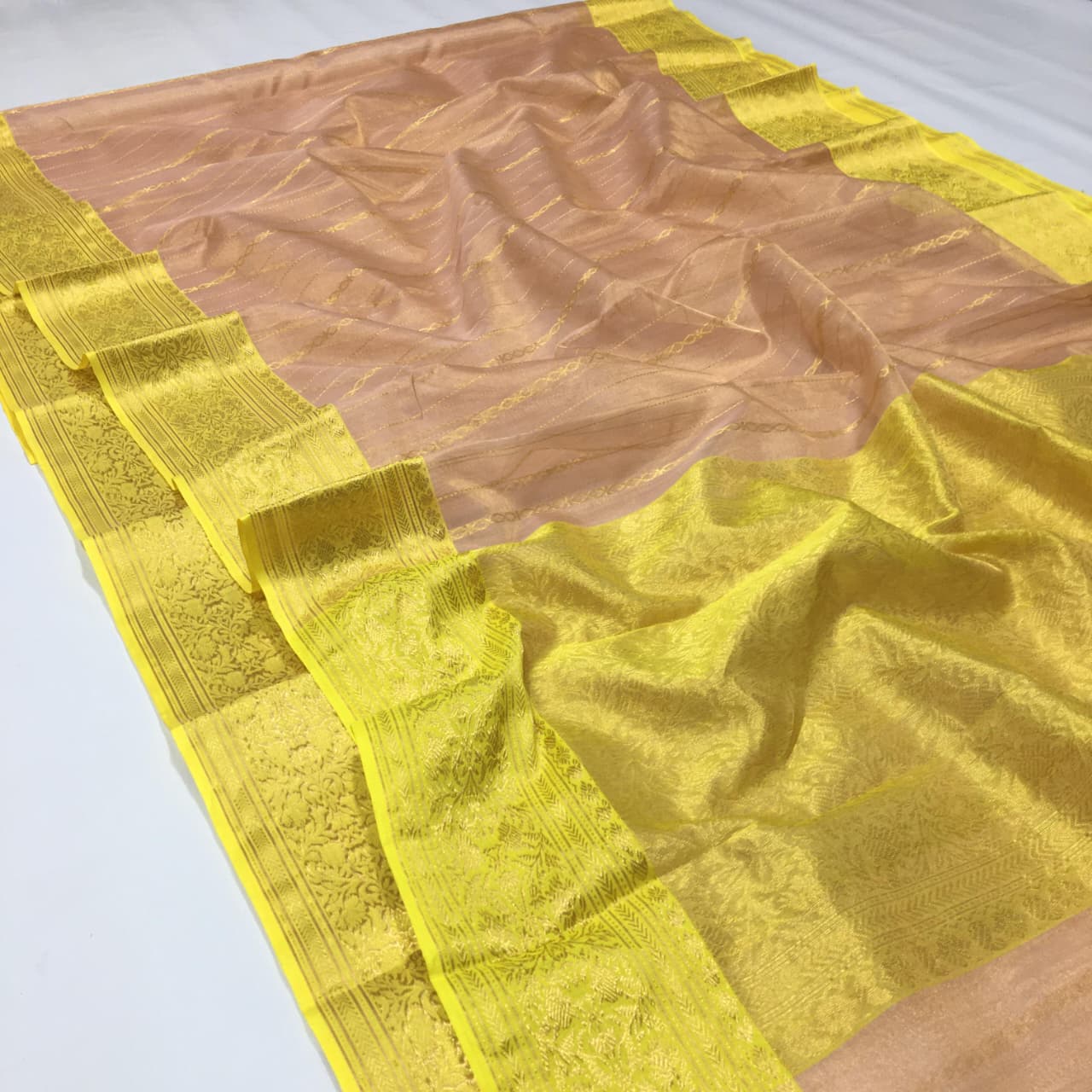 Pure Chanderi Kataan Handloom Silk Saree