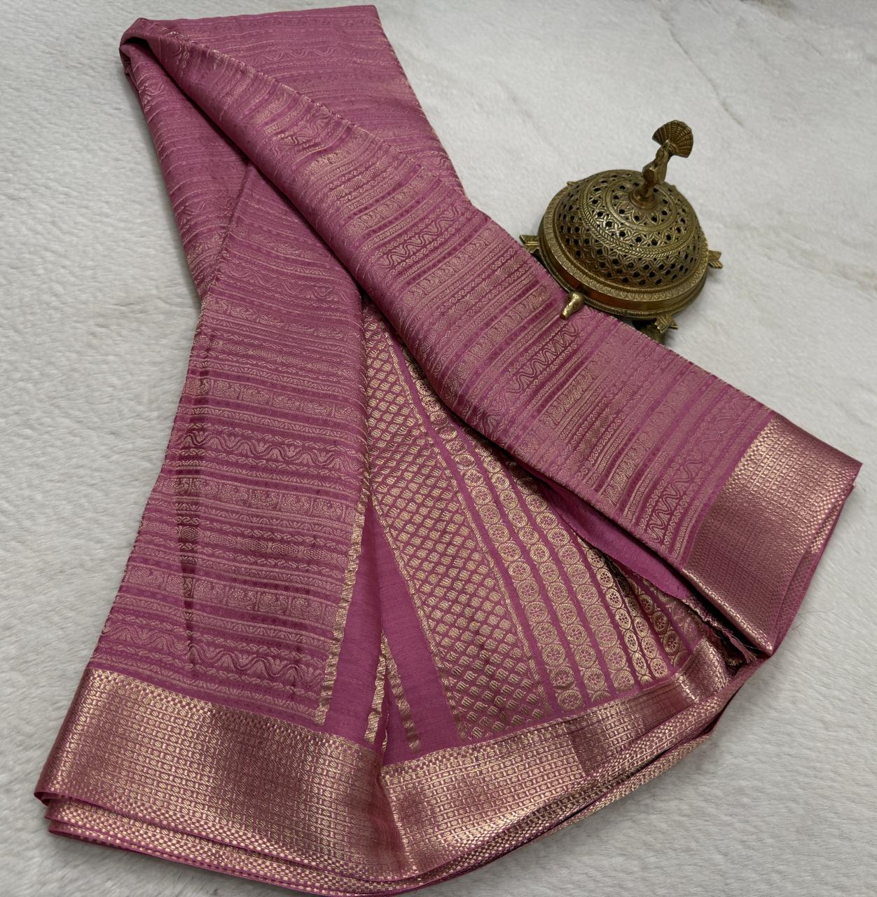 Pure Mysore Silk Brocade Saree