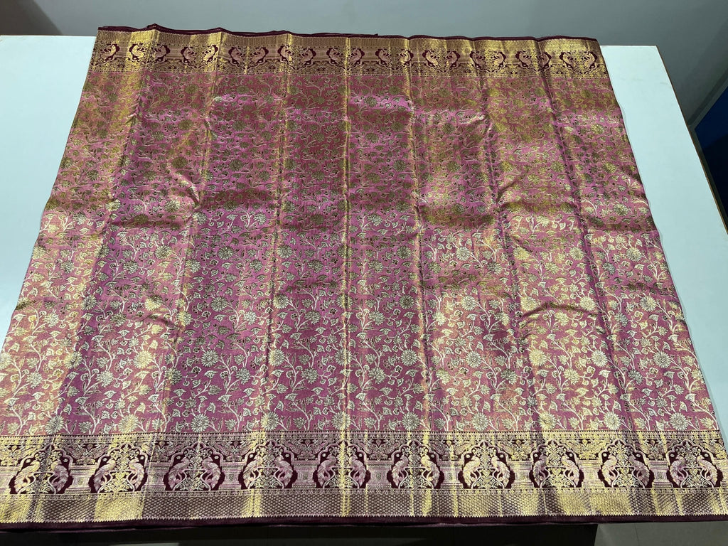 Kanchipuram Handloom Tissue Silk Saree - Silk Stories