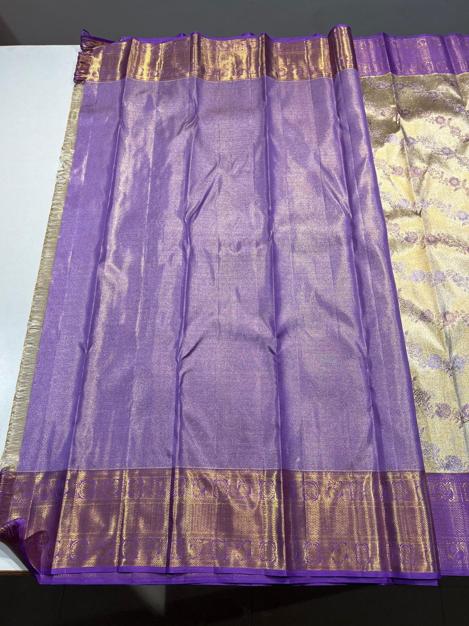 Kanchipuram Handloom Tissue Silk Saree - Silk Stories