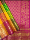 Kanchipuram Palum Pazham Silk Saree | Retta Pet Border - Silk Stories