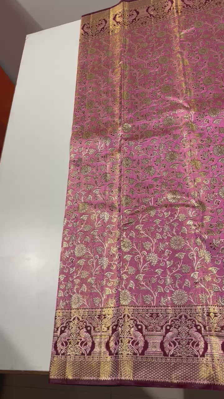 Kanchipuram Handloom Tissue Silk Saree