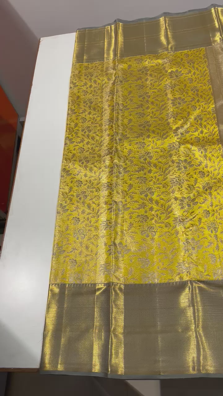 Kanchipuram Handloom Tissue Silk Saree