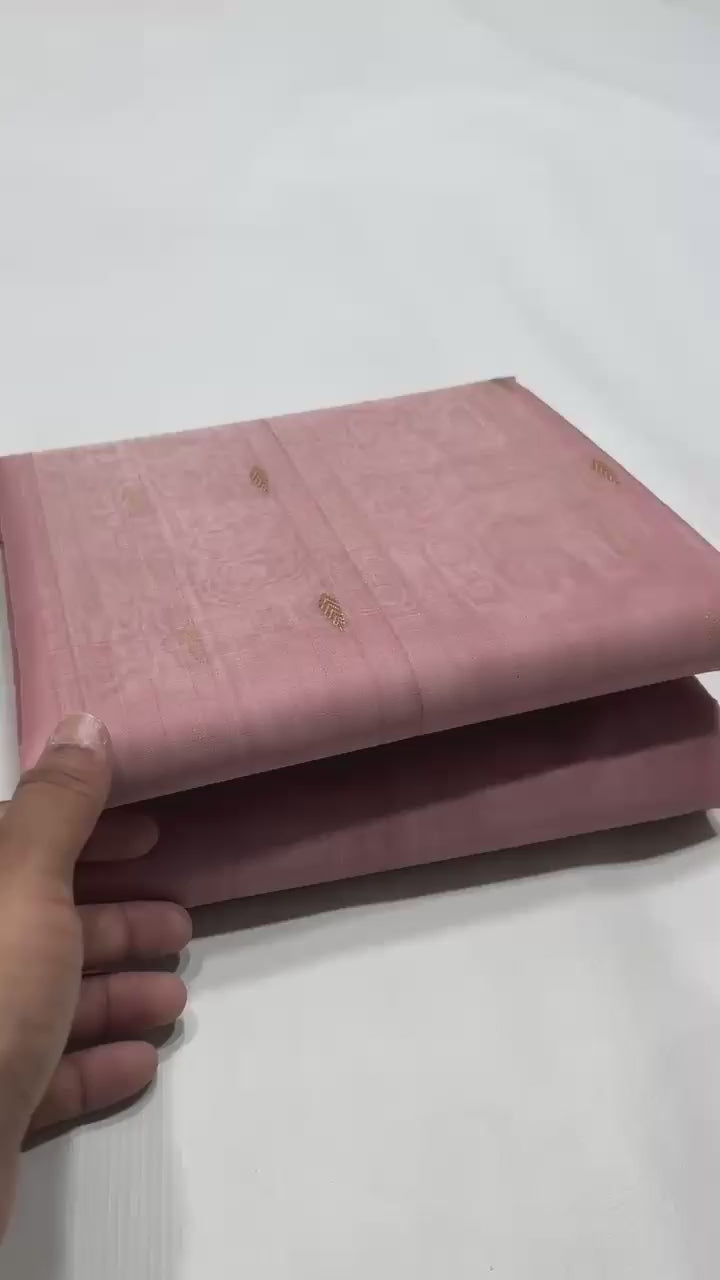 Pure Chanderi Kataan Handloom Silk Saree