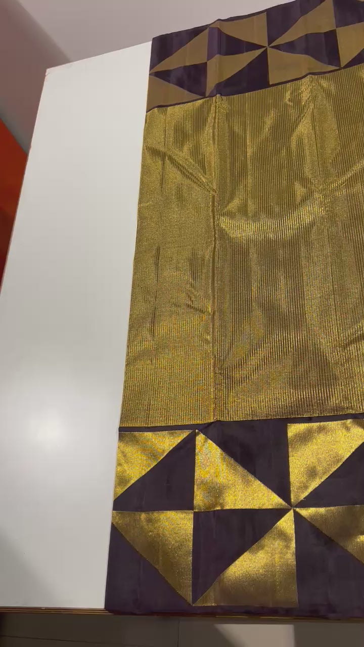 Pure Kanchipuram Handloom Tissue 8Kol Silk Saree
