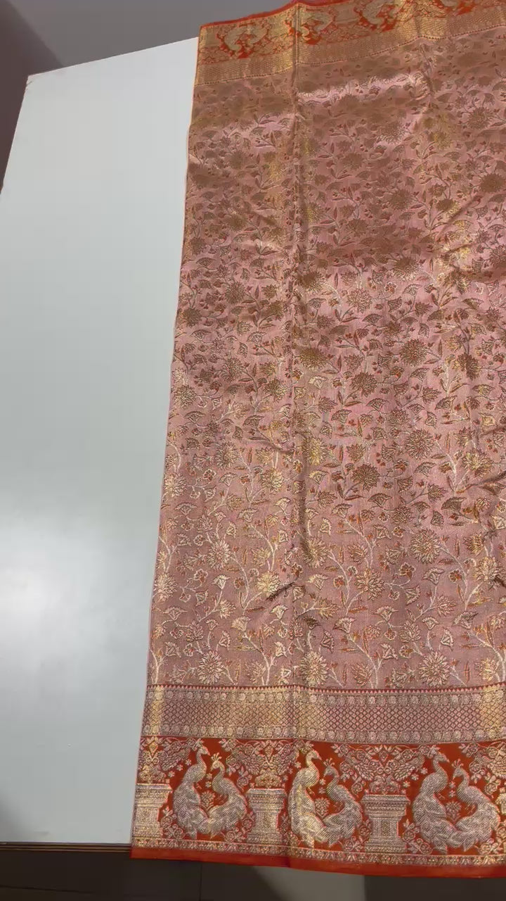 Kanchipuram Handloom Tissue Silk Saree