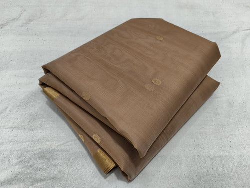Pure Chanderi Handloom Kataan Silk Saree. - Silk Stories