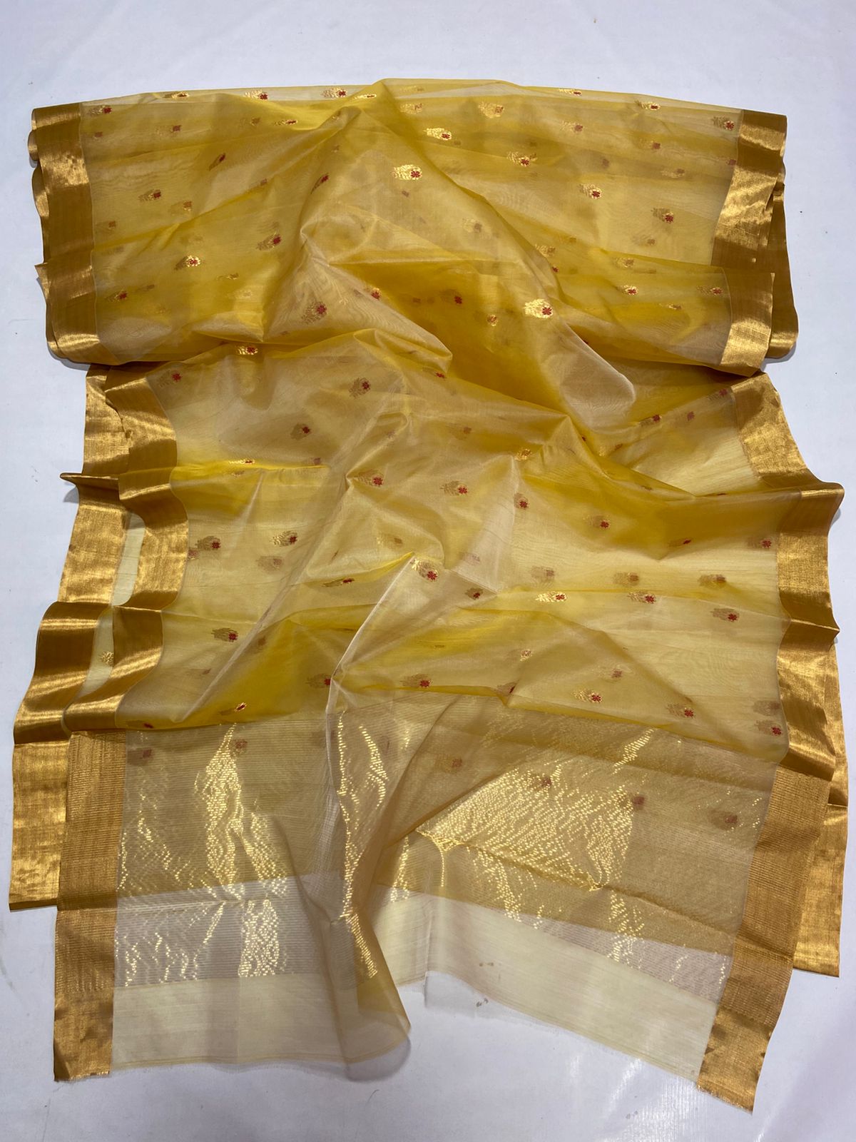 Pure Chanderi Kataan Silk Saree | Handloom Artistry - Silk Stories