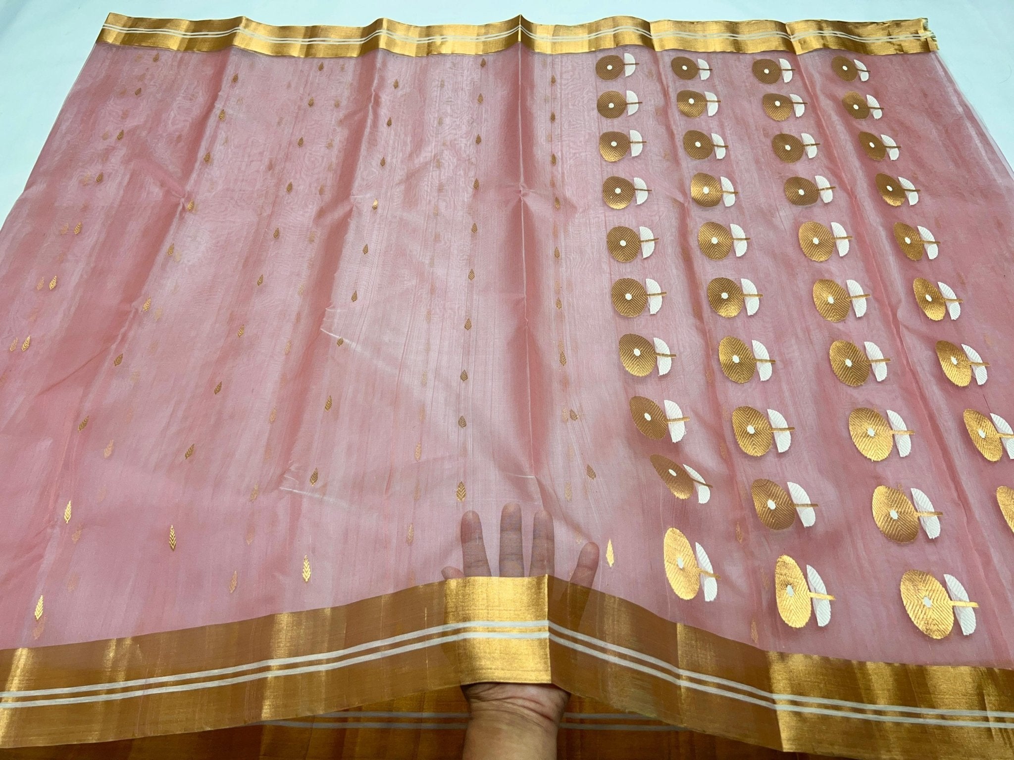 Pure Chanderi Kataan Handloom Silk Saree - Silk Stories