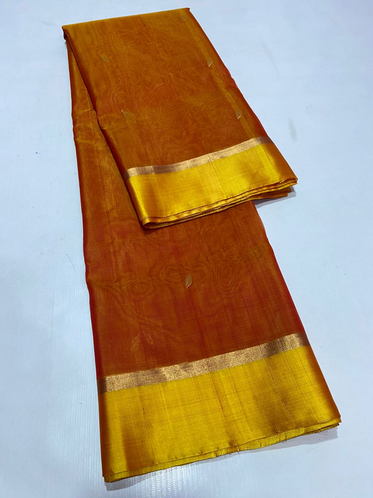 Pure Chanderi Kataan Handloom Silk Saree | Luxurious silk (Copy) - Silk Stories