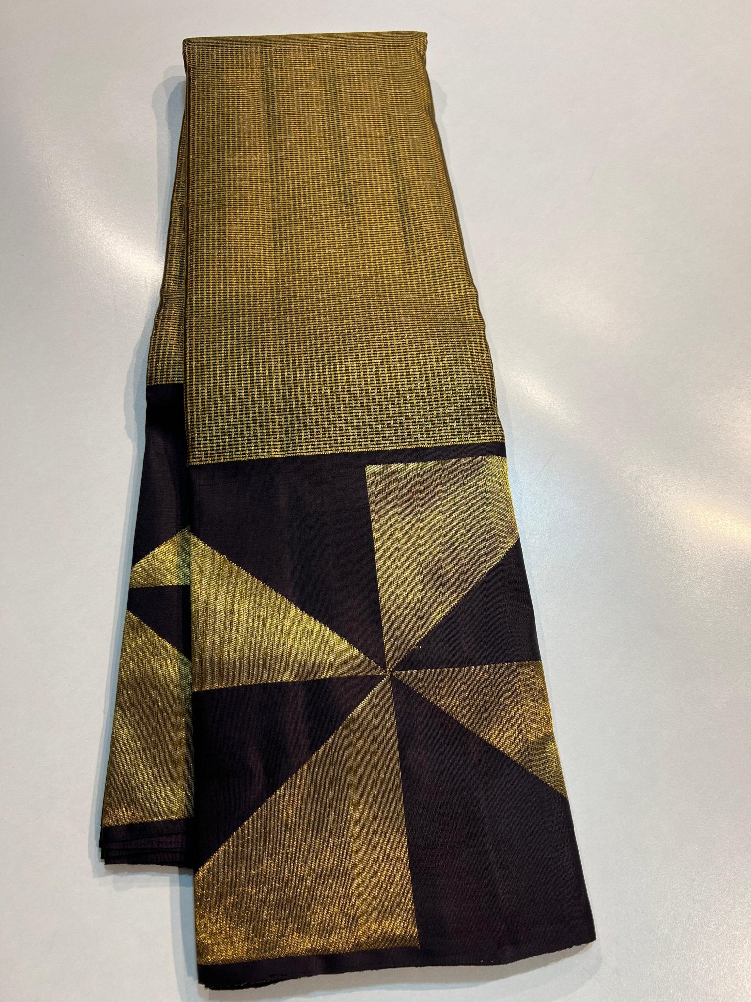 Pure Kanchipuram Handloom Tissue 8Kol Silk Saree - Silk Stories