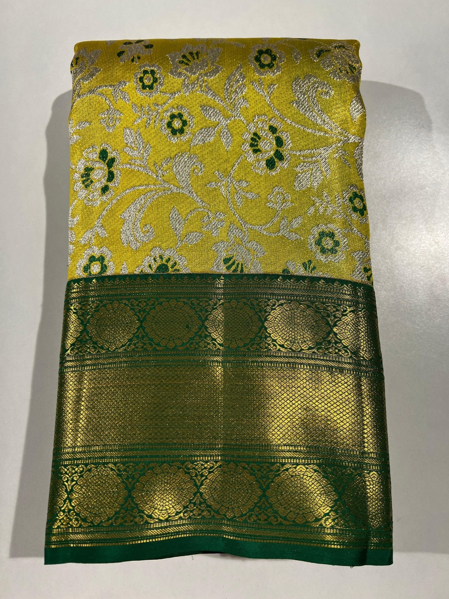 Pure Kanchipuram Handloom Tissue Silk Saree - Silk Stories