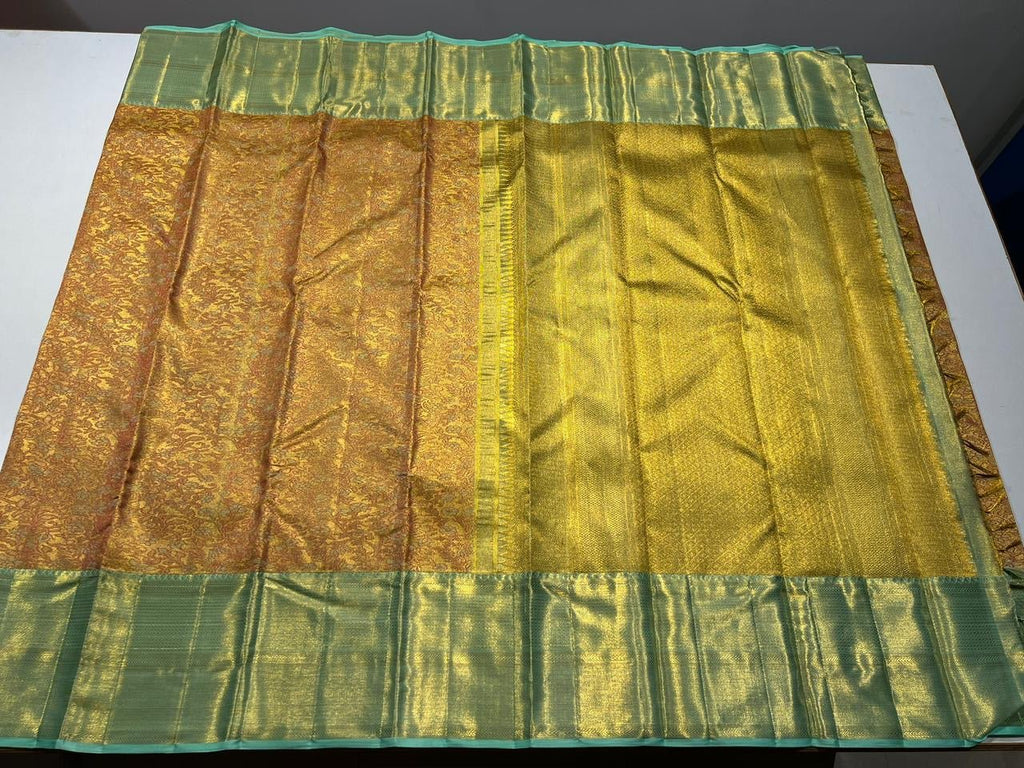 Pure Kanchipuram Handloom Tissue Silk Saree - Silk Stories