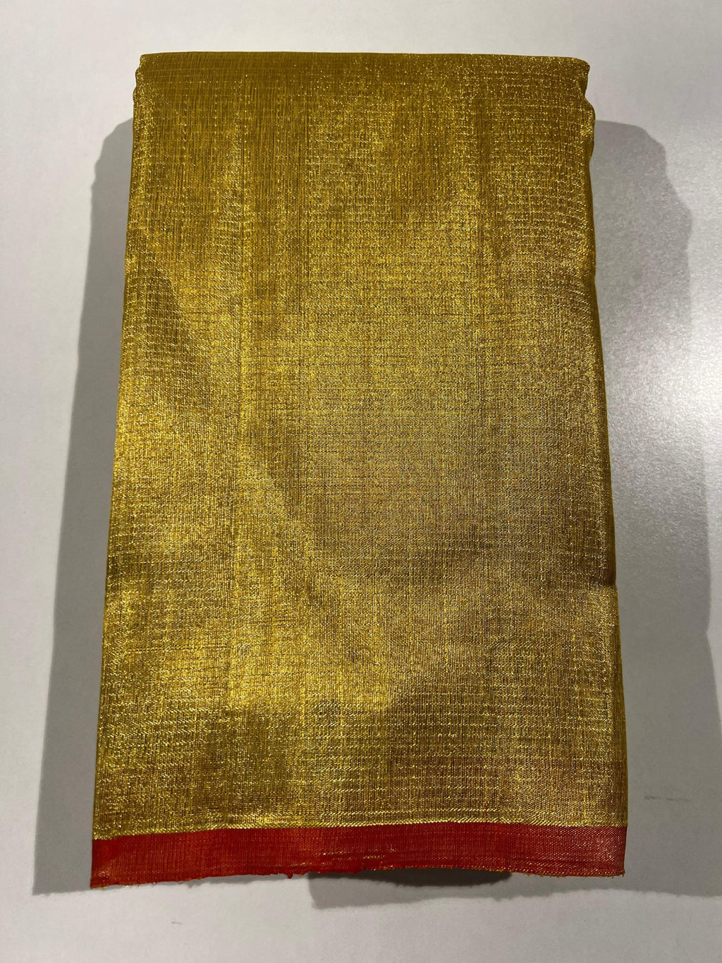 Pure Kanchipuram Handloom Tissue Silk Saree with Gold Zari. - Silk Stories