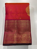 Pure Kanchipuram Handloom Vaira Oosi Silk Saree. - Silk Stories